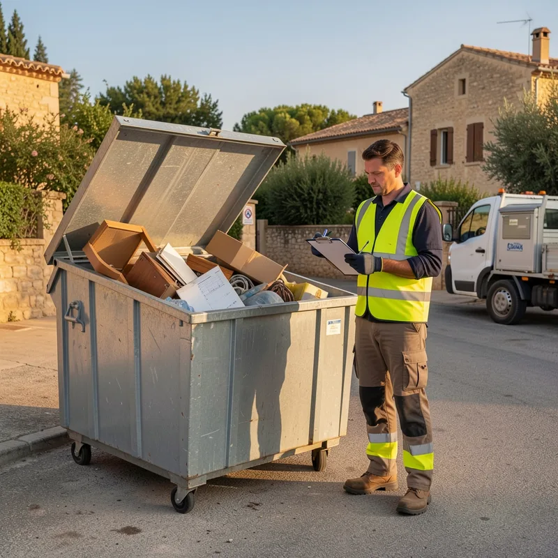 Illustration pour louer une benne dans le gard : tarifs 2026, devis et conseils
